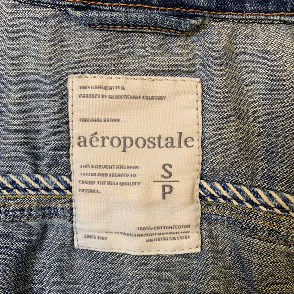 Aeropostale Distressed Denim Jacket - Picture 6 of 7